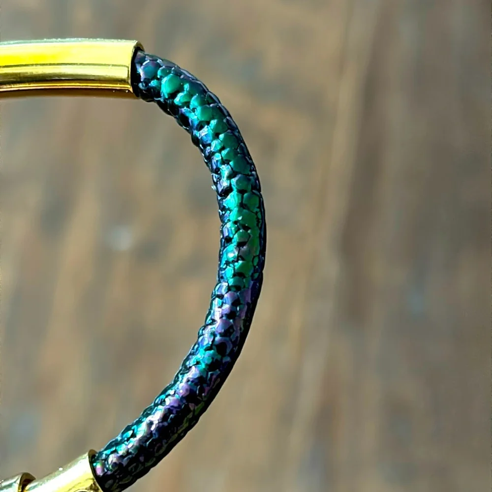 Henri Bendel Gold and Green Bracelet